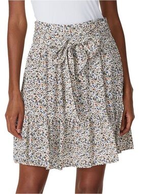 Madewell Tie Waist Mini Skirt